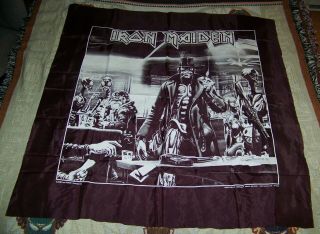 Vintage 1987 Iron Maiden Tapestry Poster Flag Banner Stranger In A Strange Land