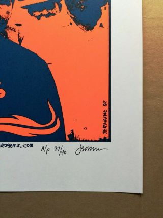 Audioslave 2005 Concert Poster - Houston,  TX - Jermaine Rogers signed A/P 3