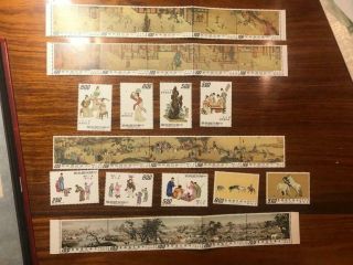Mnh China Taiwan Stamps 3 Better Painting Sets Og Vf