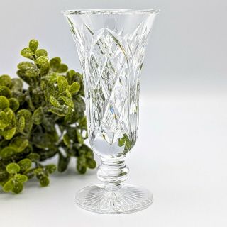 Vintage Heritage Irish Crystal Vase Full Lead Crystal Mouth Blown Hand Cut