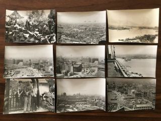 9 X China Old Large Photo Culture Revolution Chinese City Harbour Shanghai