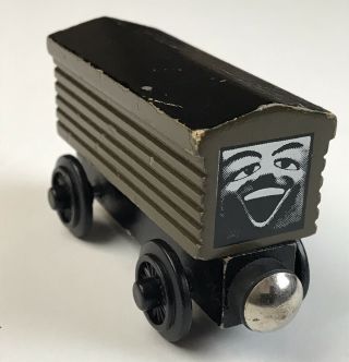 Thomas And Friends Wooden Railway 1996 Rare Troublesome Brakevan Black Roof