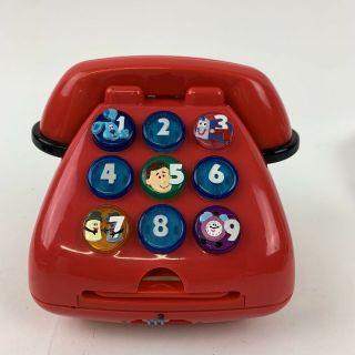 Blues Clues Fisher Price Phone Friends Red Telephone - Rare