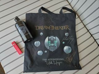 Dream Theater The Astonishing Tour Vip Gift Package - Autographed Bag,  Bottle,