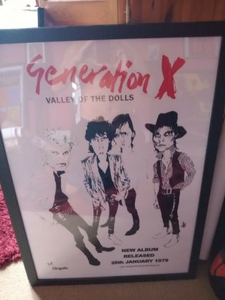 2 Posters - A1 Size - The Stranglers And Generation X - Punk - Billy Idol