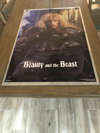 Old Stock 1988 Vintage Beauty And The Beast Poster 35” X 23”