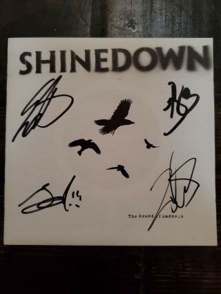 Shinedown Sound Of Madness Signed Cd Booklet Autographed All 4 Members