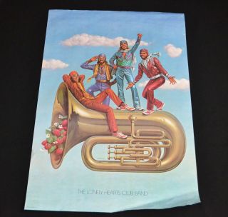 The Bee Gees Poster 1978 The Lonely Hearts Club Band Rare 83cm X 56cm
