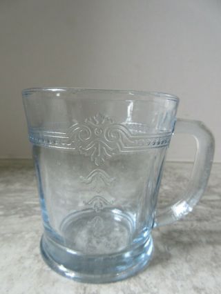 Old Vintage Fire King Oven Glass Sapphire Blue Philbe Coffee Mug D Handle