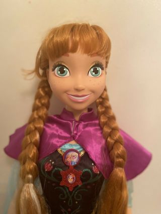 Disney Frozen My Size Anna Doll About 3 Feet 37 " Tall
