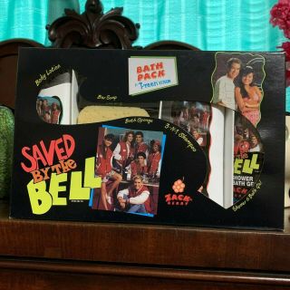 Rare Saved By The Bell Bath Set From 1993 - A Set Of 4
