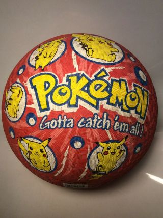 Vintage Pokemon 1998 Ball Pikachu Rare Nintendo Licensed Unique Display Piece