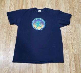 Vintage Grateful Dead Shirt Owsley Stanley Dancing Bear Shirt Blue Single Stitch