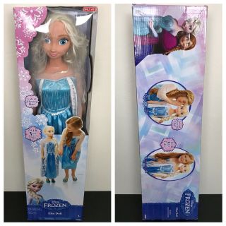 Elsa 3 Foot Doll Disney Frozen 95357 Elsa Life Size Doll 3 Feet Box