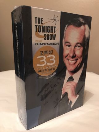 The Tonight Show Johnny Carson 12 Dvd Box Set.  33 Full Shows