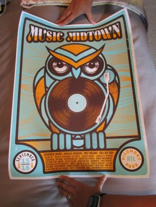 2018 Music Midtown Poster Atlanta Ga Limited Edition,  Never Displayed