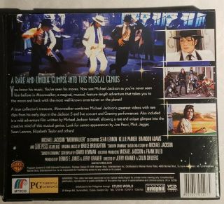 1988 Michael Jackson : Moonwalker Philippines VIDEO CD VCD not DVD.  Rare 2