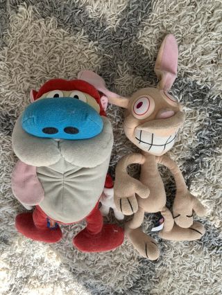 Ren And Stimpy Plush - 1997 - Vintage And Rare Nickelodeon