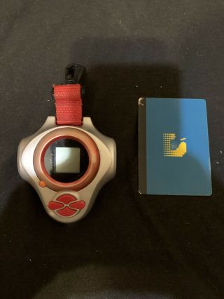 Digimon D Power Digivice Red And Silver Bandai 2001