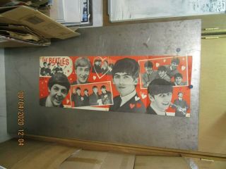 Beatles X - Large Fold Out Poster Vintage 1964 Dell John Lennon Paul Mccartney
