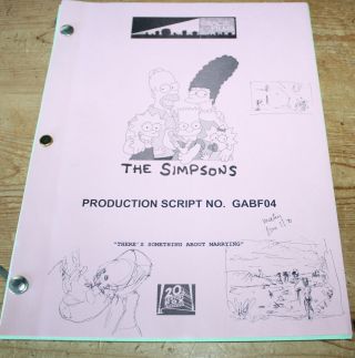 The Simpsons Rare Tv Series Show Script Episode There 