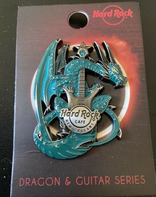 Hard Rock Cafe Orleans Dragon And Guitar Series Pin Le