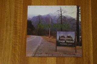 Twin Peaks Soundtrack Rare 1990 2 - Sided Store Promo Album Flat Art Poster 12.  5 "