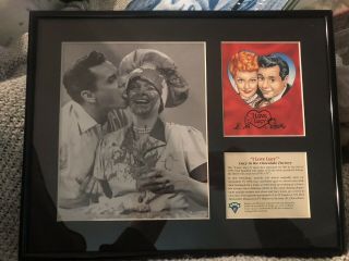 Authentic Framed “i Love Lucy” Toon Art - Lucy In The Chocolate Factory