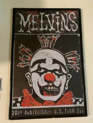 Melvins 30th Anniversary Tour Clown Haze Xxl Screen Print & Buttons 2013 Rare
