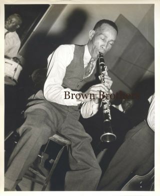 Vintage 1940s George Lewis Jazz Clarinetist Photo 4 - Brown Bros