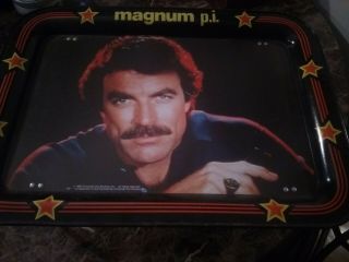 Vintage Magnum P.  I.  Tv Tray 1982 Universal Studios Vg Rare