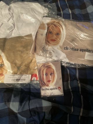 Christina Aguilera 20th Anniversary T - Shirt (xl),  Bag,  Cassette Tape