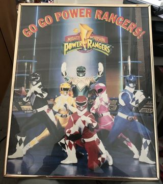 Mighty Morphin Power Rangers Poster Saban Vintage 1994 Officially Licensed