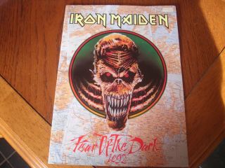 Iron Maiden Fear Of The Dark Tour Programme 1992 Steve Harris Bruce Dickinson