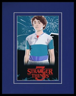 2019 Stranger Things 3 Will Byers Noah Schnappe Framed 11x14 Poster Display
