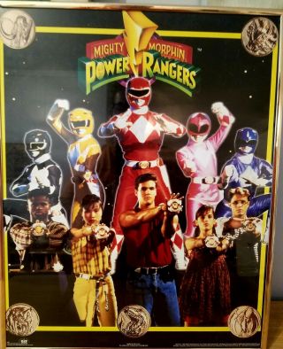 Power Rangers Mighty Morphin Saban Vintage Poster - 1994 Officially Licensed