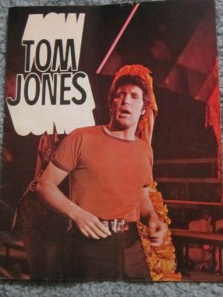 1969 Vintage Tom Jones Concert Tour Program