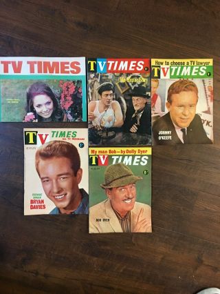 5x 1962 - 1969 Tv Times Week Guide Regional Australia Johnny O Keefe Bob Dyer