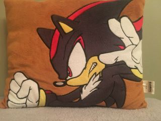 Sonic The Hedgehog Shadow Pillow Plush Great Eastern Sega Decorative Official