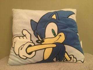 Sonic The Hedgehog Pillow Plush Great Eastern Sega Decorative Bed Official