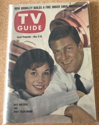 1961 Tv Guide Dick Van Dyke & Mary Tyler Moore