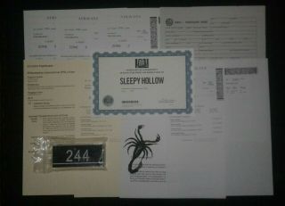 Sleepy Hollow Tv Show Screen Prop Set Ep103 W/original