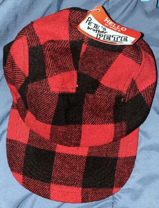Nickelodeon The Nick Box The Adventures Of Pete And Pete Plaid Hat With Tags