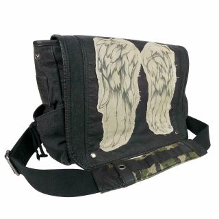 The Walking Dead Daryl Dixon Wings Messenger Bag 12 " X 15.  5 " X 5 " With Tags