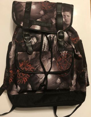 Supernatural Join The Hunt Backpack Black Red White Gray Colors
