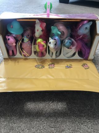 Vintage My Little Pony Dolls And Carrying Case