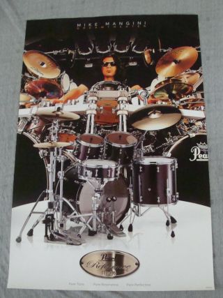Mike Mangini Dream Theater Poster Pearl Drums Store Promo