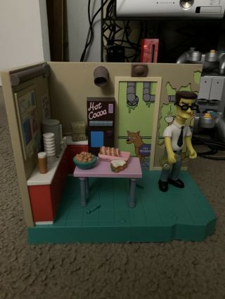 The Simpsons Nuclear Power Lunch Room Interactive Playset Frank Grimes Wos Toy