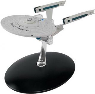72 Star Trek Enterprise Ncc - 1701 - A Die Cast Metal Ship - Uk/eaglemoss W Mag