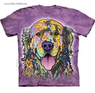 Golden Retriever T - Shirt/purple Tie Dye Tee;dogs;sweet;pop Art;bff;love Dogs